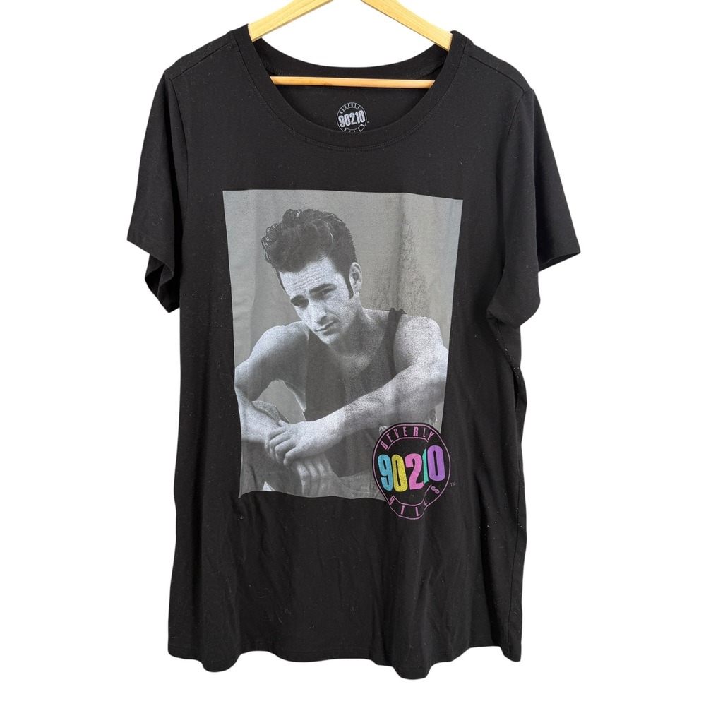Beverly Hills 90210 Graphic T-Shirt Size 2XL‎ Black Luke Perry Dylan McKay